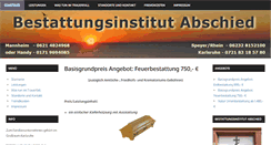 Desktop Screenshot of bestattungsinstitut-abschied.de